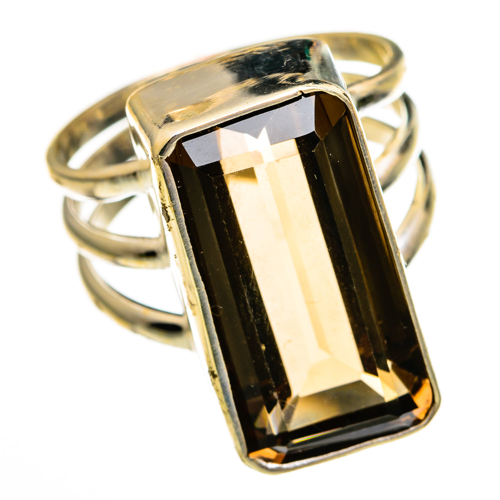 Smoky Quartz Rings handcrafted by Anasilvercos - RING78547