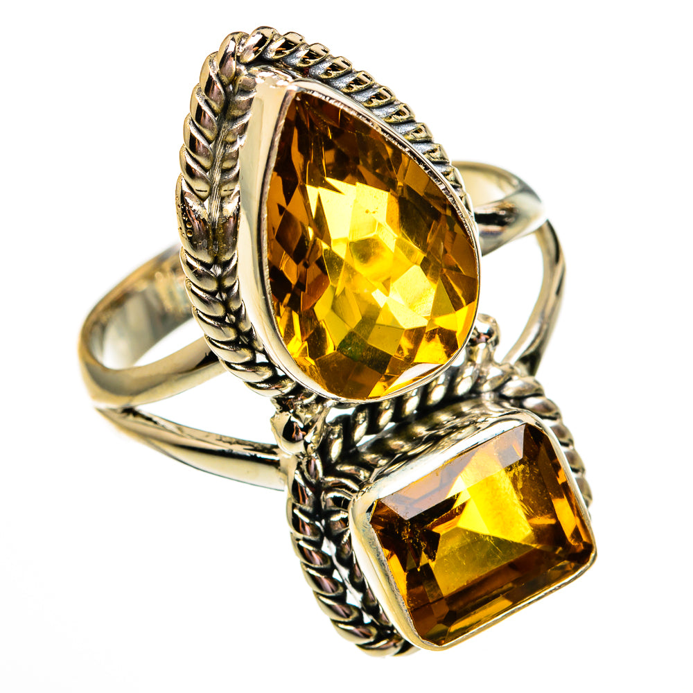 Mandarin Citrine Rings handcrafted by Anasilvercos - RING78555