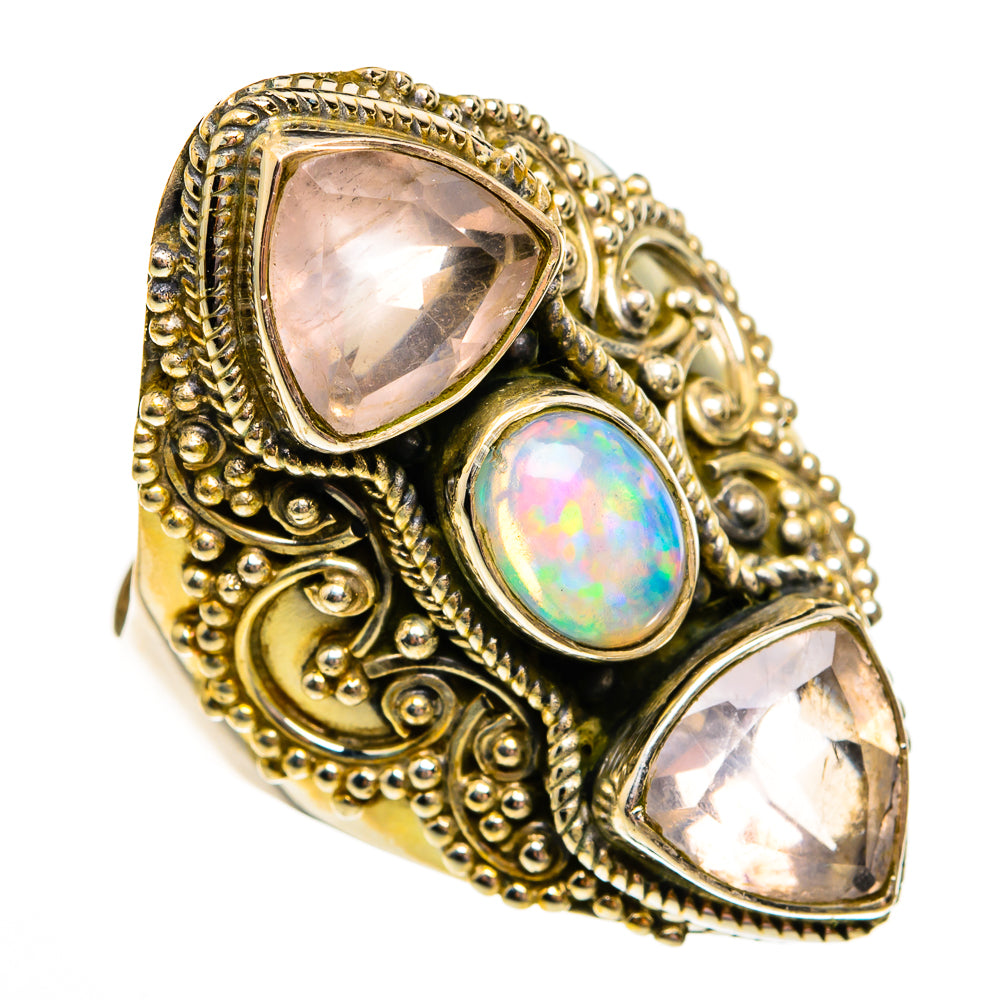 Ethiopian Opal Rings handcrafted by Anasilvercos - RING78564