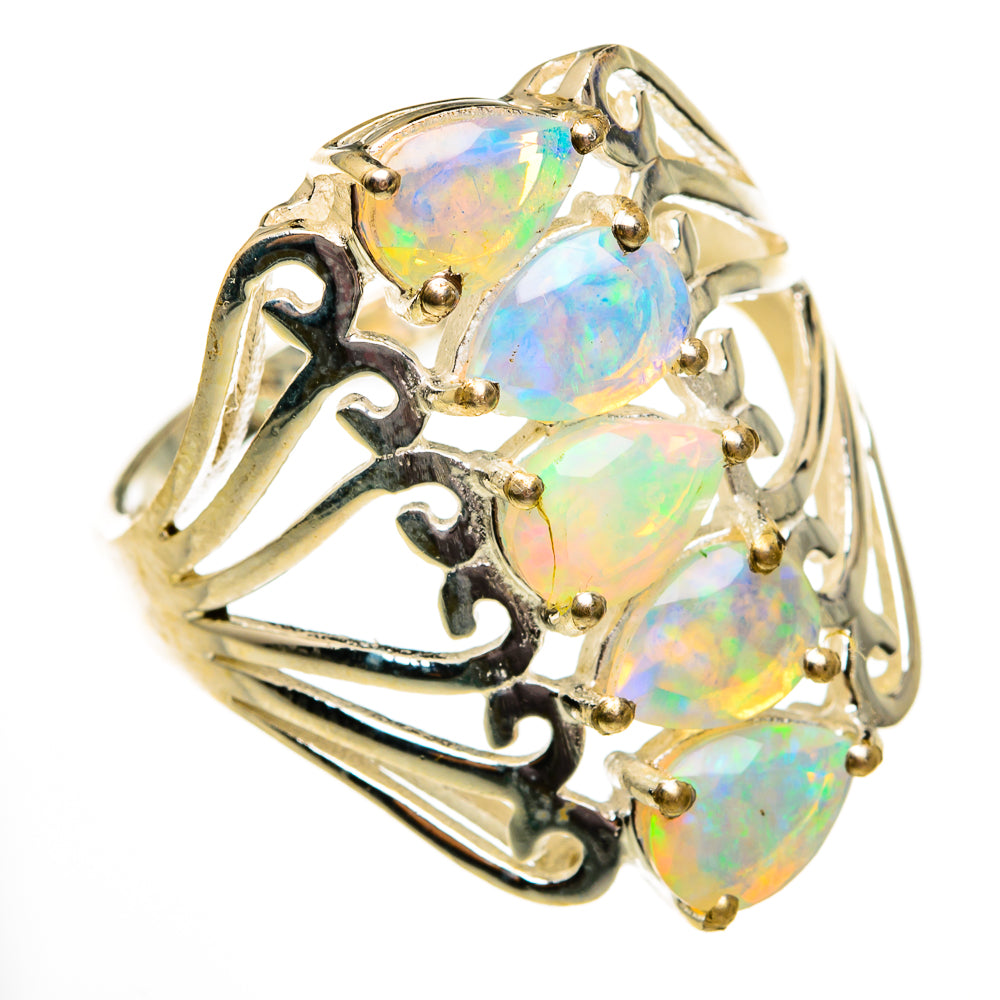 Ethiopian Opal Rings handcrafted by Anasilvercos - RING78566