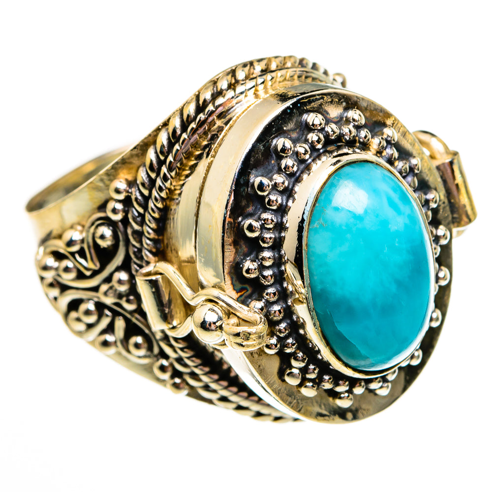 Larimar Rings handcrafted by Anasilvercos - RING78570