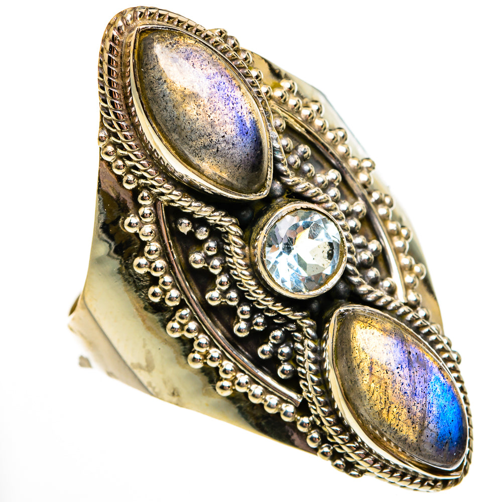 Labradorite Rings handcrafted by Anasilvercos - RING78574