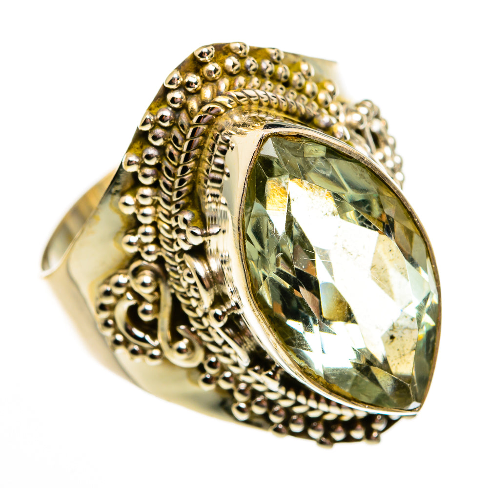 Green Amethyst Rings handcrafted by Anasilvercos - RING78576