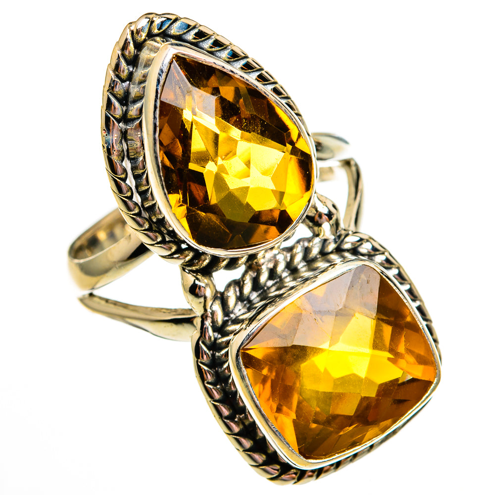 Mandarin Citrine Rings handcrafted by Anasilvercos - RING78581