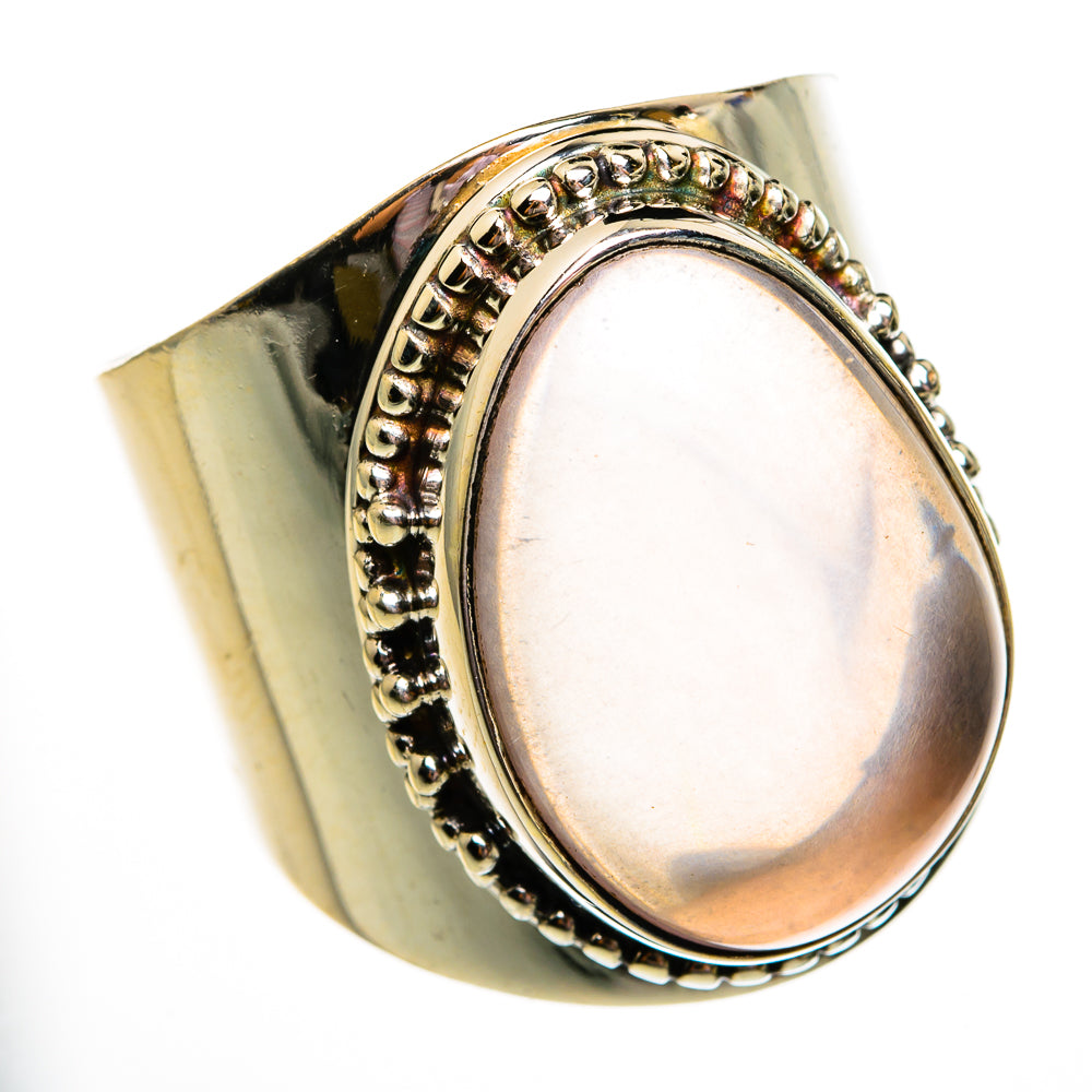 Rose Quartz Rings handcrafted by Anasilvercos - RING78583