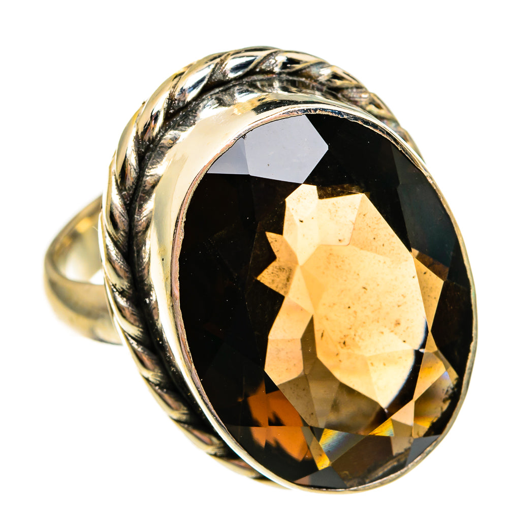 Smoky Quartz Rings handcrafted by Anasilvercos - RING78606