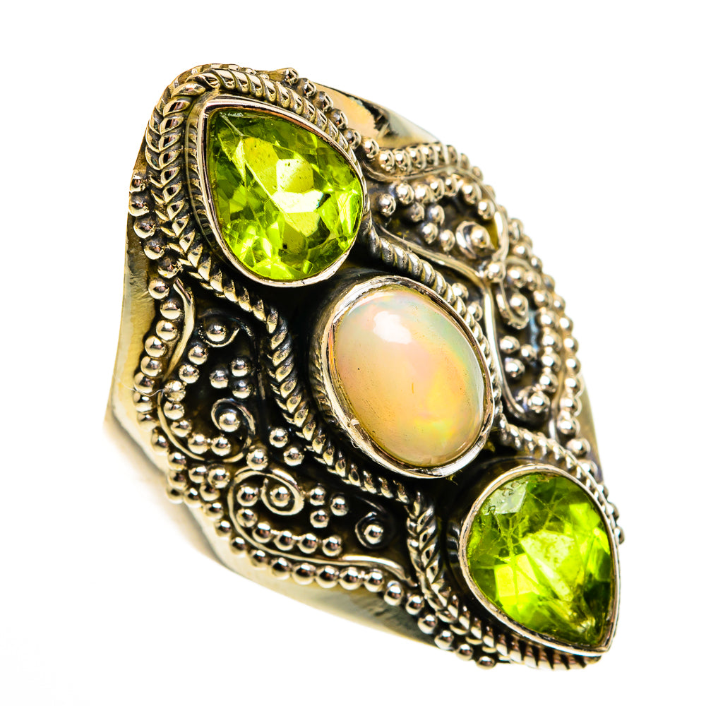 Ethiopian Opal Rings handcrafted by Anasilvercos - RING78617