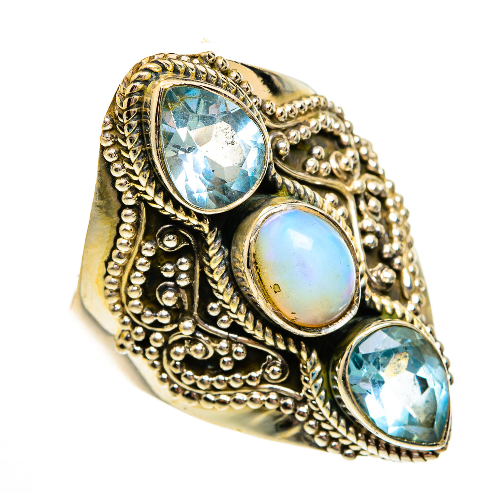 Ethiopian Opal Rings handcrafted by Anasilvercos - RING78618