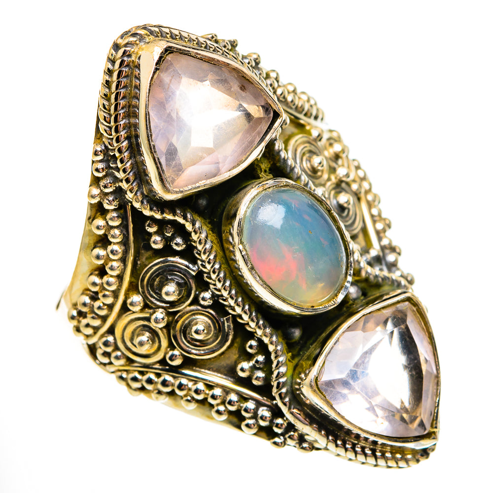 Ethiopian Opal Rings handcrafted by Anasilvercos - RING78619