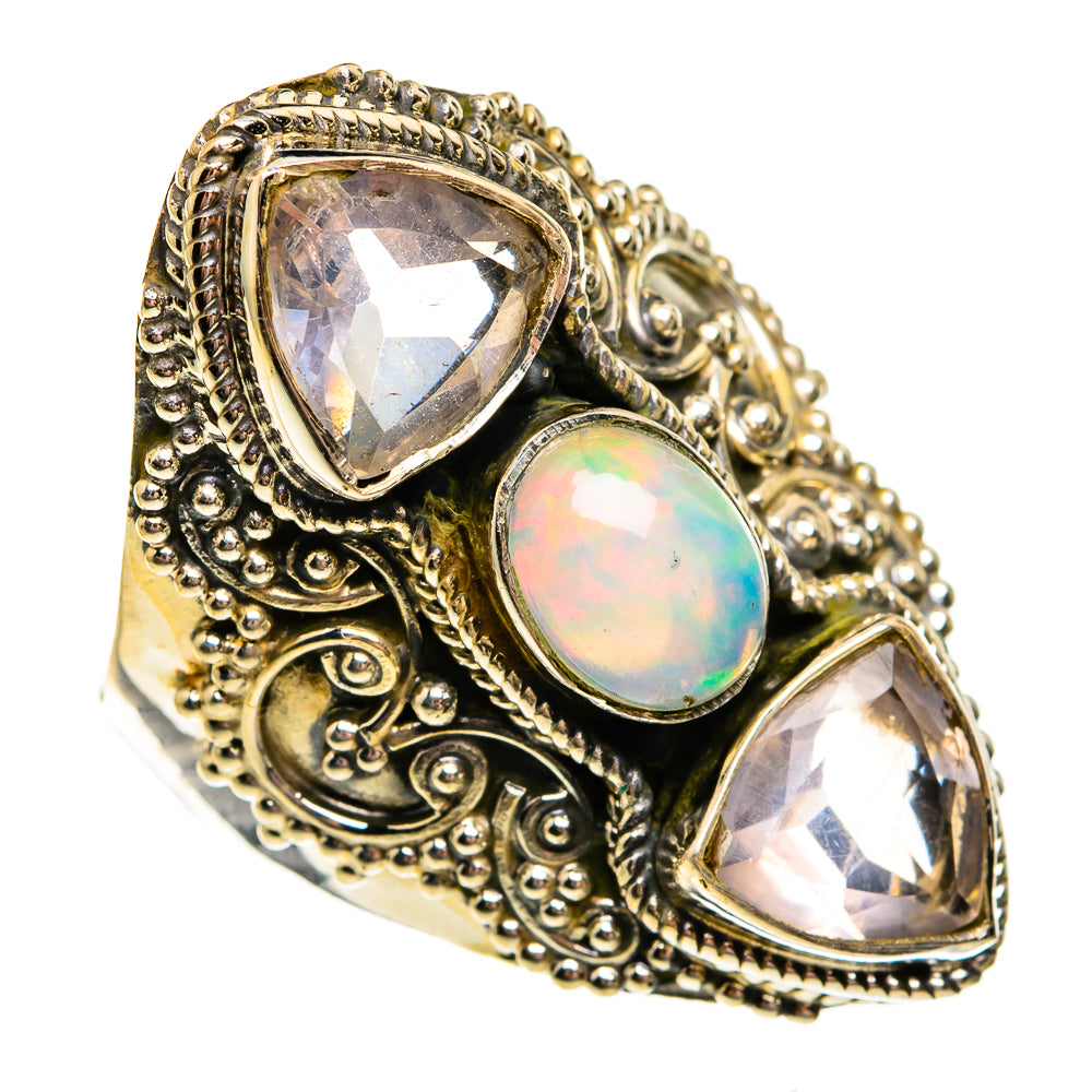 Ethiopian Opal Rings handcrafted by Anasilvercos - RING78640