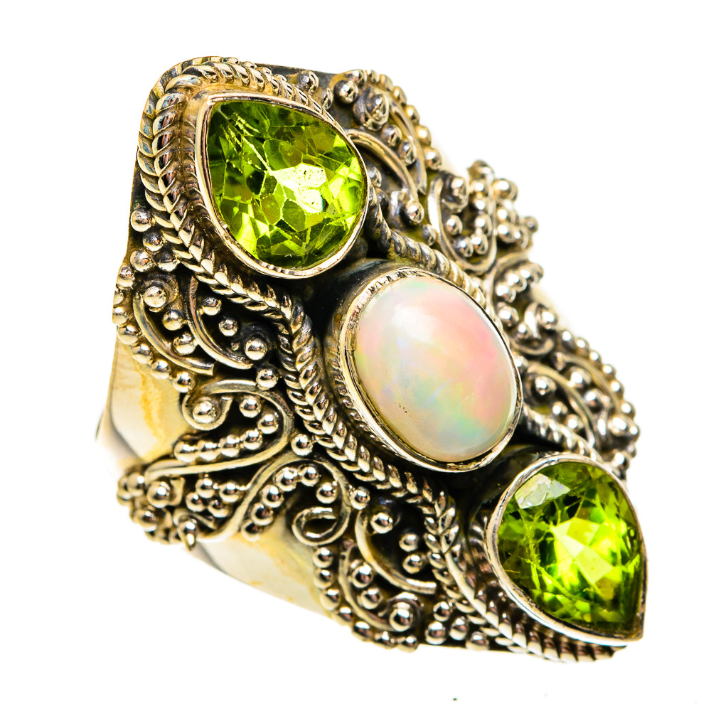 Ethiopian Opal Rings handcrafted by Anasilvercos - RING78641