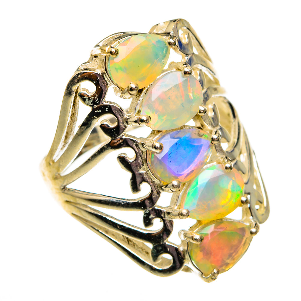 Ethiopian Opal Rings handcrafted by Anasilvercos - RING78647
