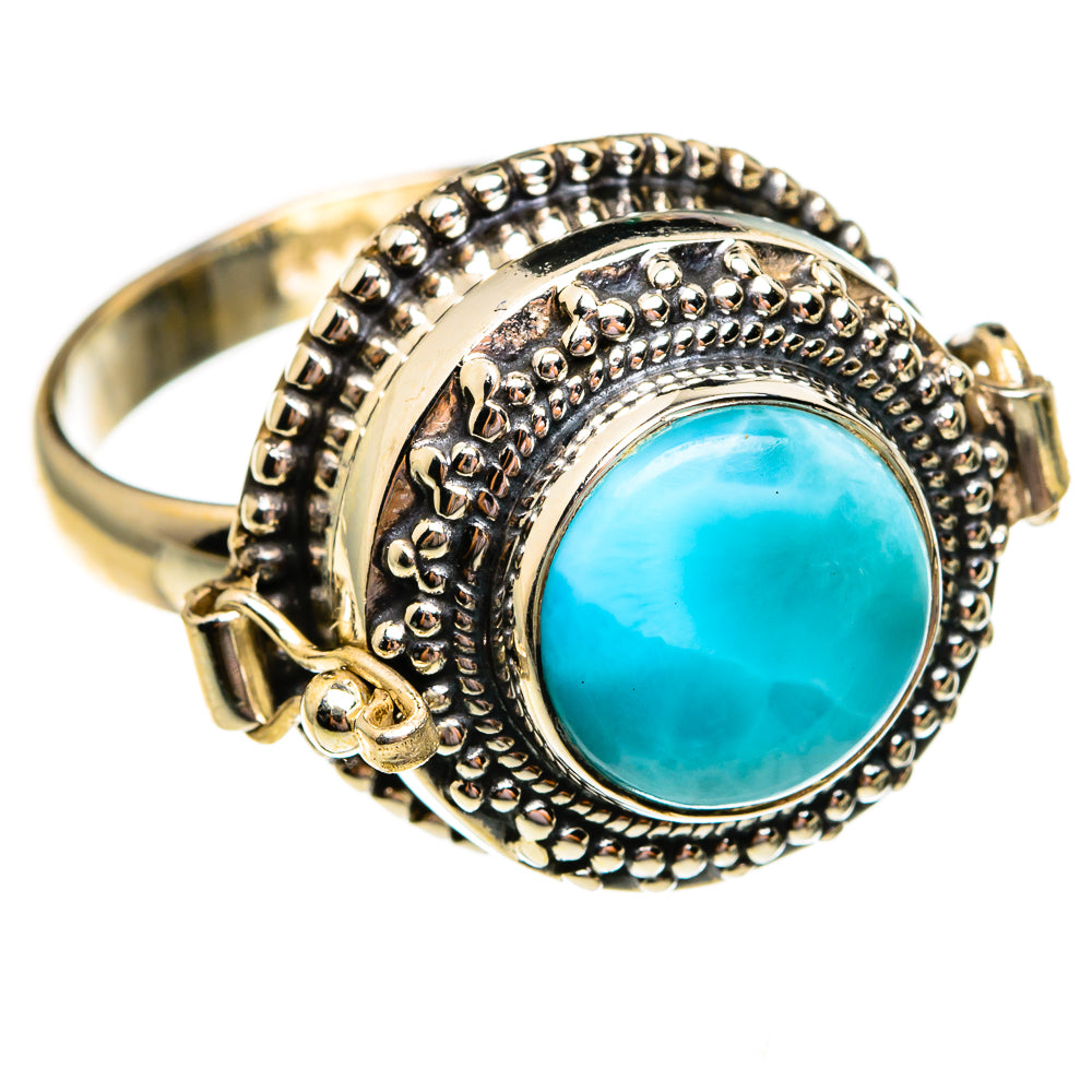 Larimar Rings handcrafted by Anasilvercos - RING78650