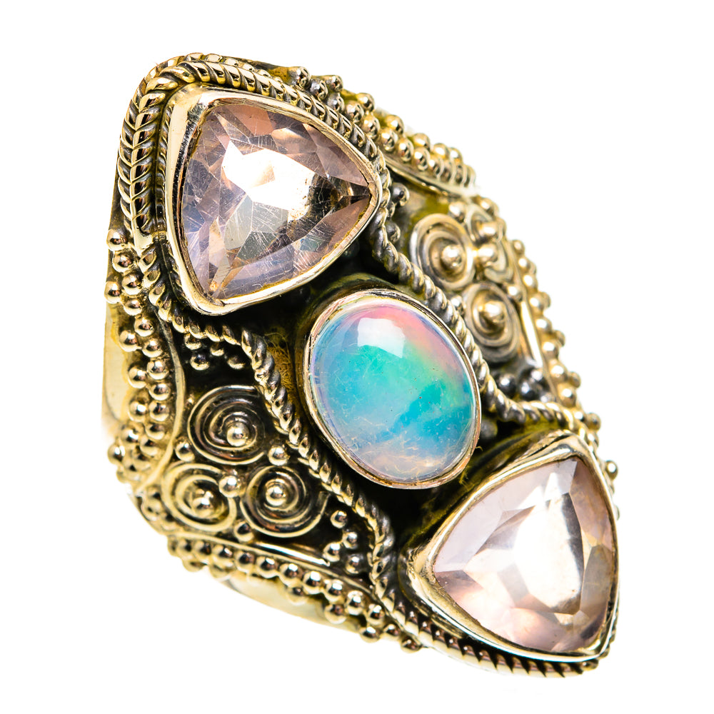 Ethiopian Opal Rings handcrafted by Anasilvercos - RING78653