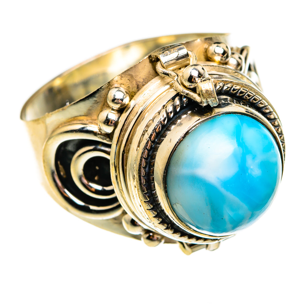 Larimar Rings handcrafted by Anasilvercos - RING78665