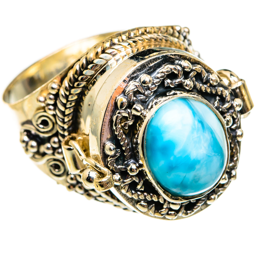 Larimar Rings handcrafted by Anasilvercos - RING78666