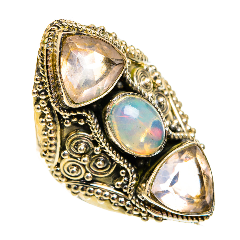 Ethiopian Opal Rings handcrafted by Anasilvercos - RING78667