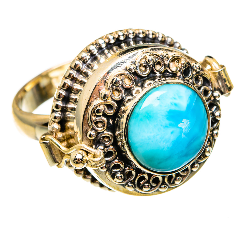 Larimar Rings handcrafted by Anasilvercos - RING78670