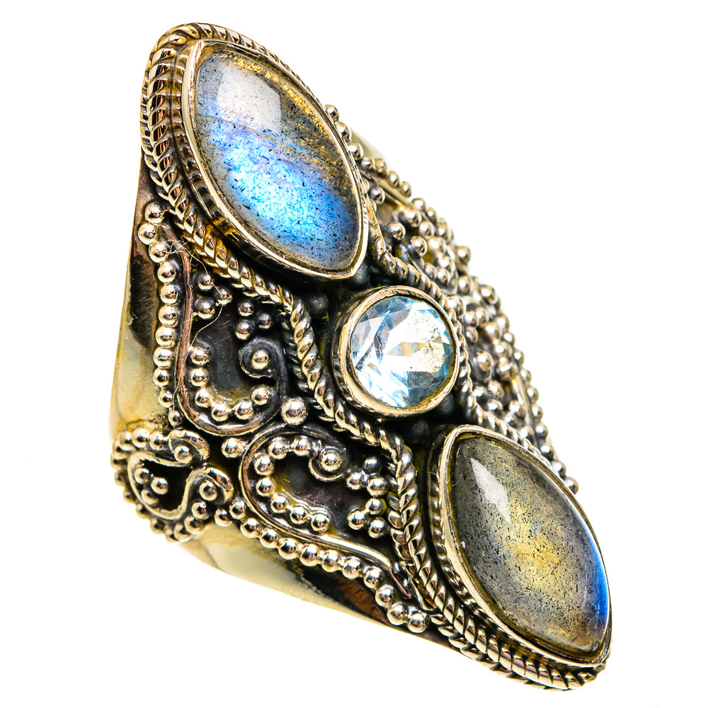 Labradorite Rings handcrafted by Anasilvercos - RING78671