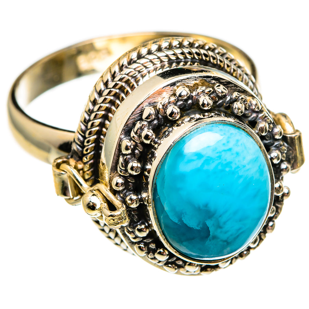 Larimar Rings handcrafted by Anasilvercos - RING78672