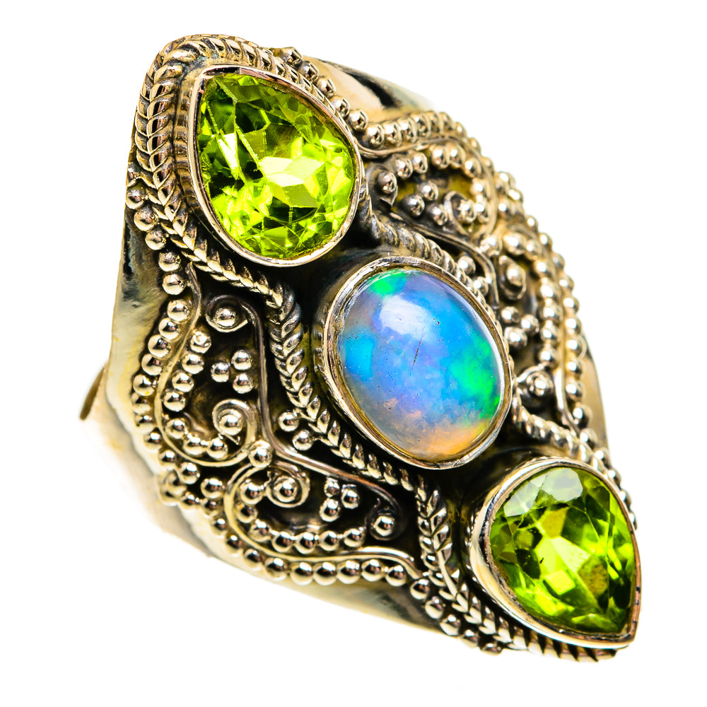 Ethiopian Opal Rings handcrafted by Anasilvercos - RING78689