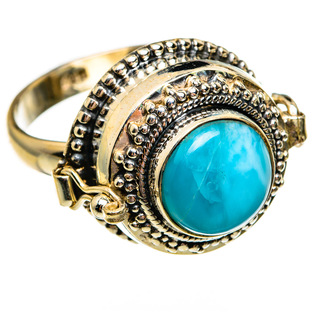 Larimar Rings handcrafted by Anasilvercos - RING78691