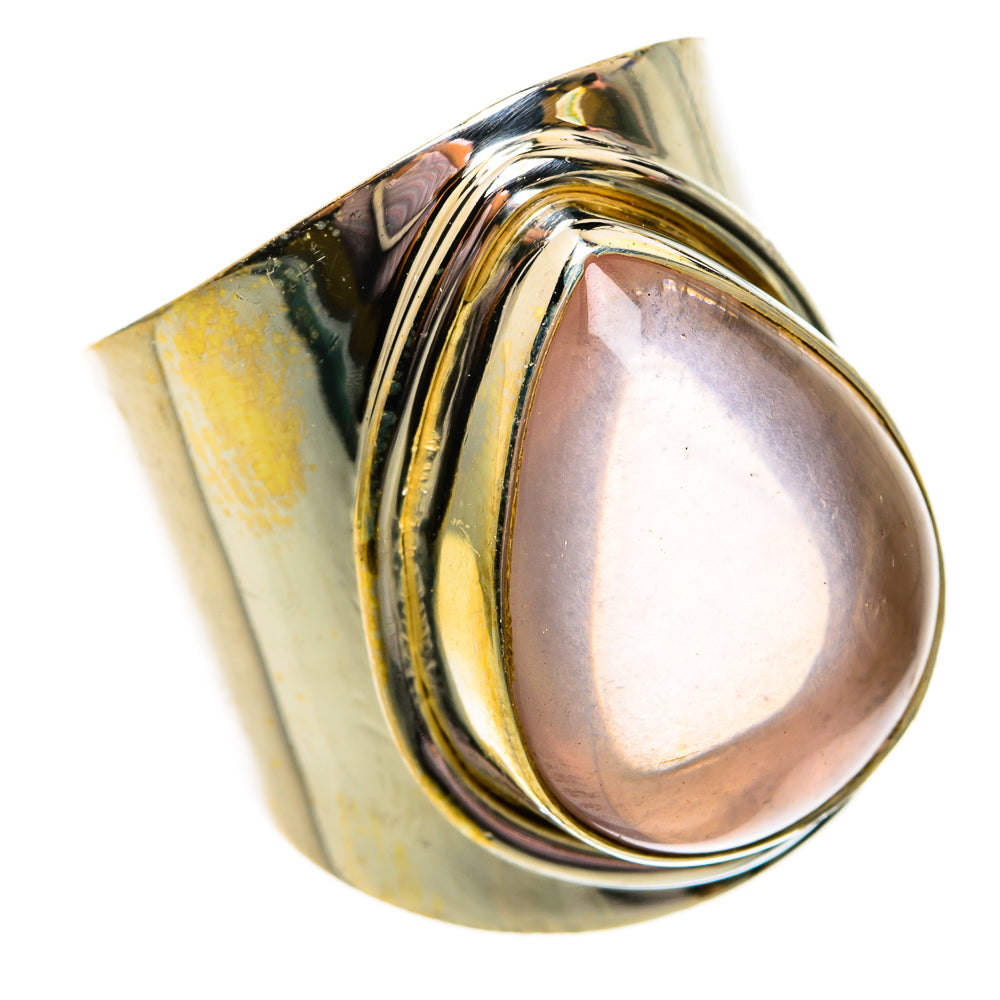Rose Quartz Rings handcrafted by Anasilvercos - RING78693
