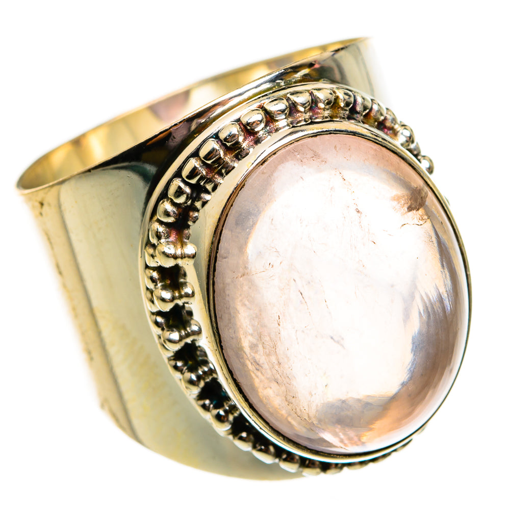 Rose Quartz Rings handcrafted by Anasilvercos - RING78694