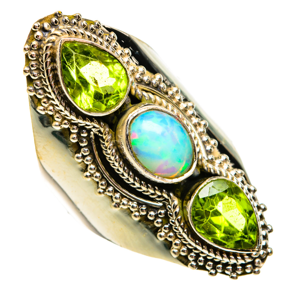 Ethiopian Opal Rings handcrafted by Anasilvercos - RING78695