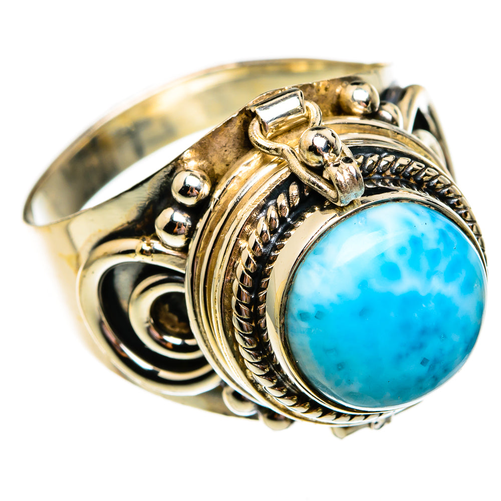 Larimar Rings handcrafted by Anasilvercos - RING78703