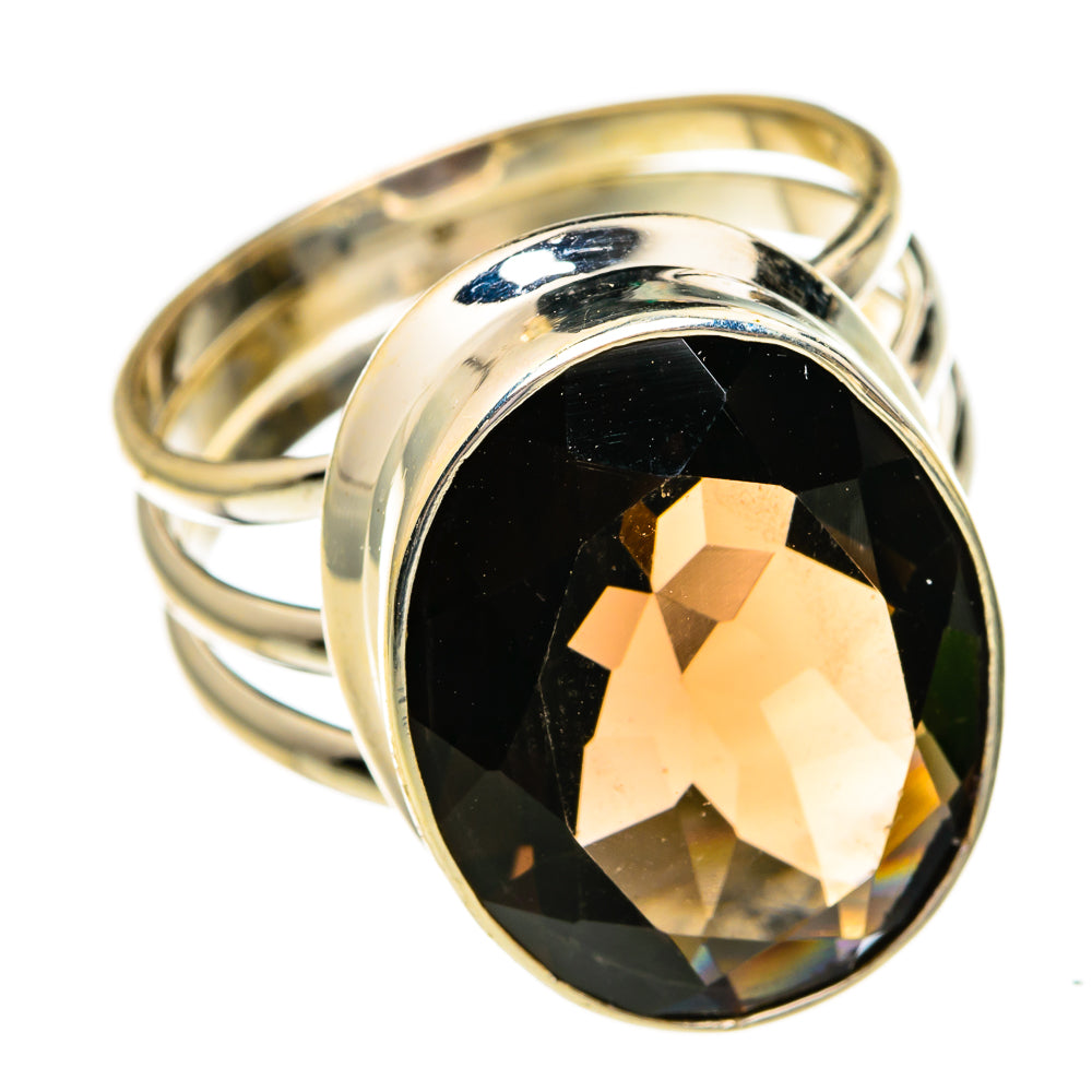 Smoky Quartz Rings handcrafted by Anasilvercos - RING78705