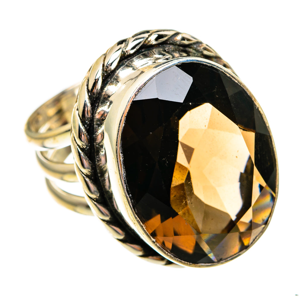 Smoky Quartz Rings handcrafted by Anasilvercos - RING78706