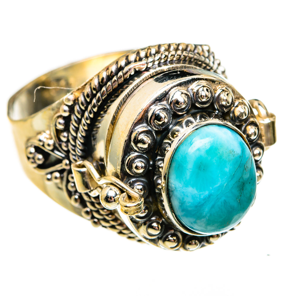 Larimar Rings handcrafted by Anasilvercos - RING78709
