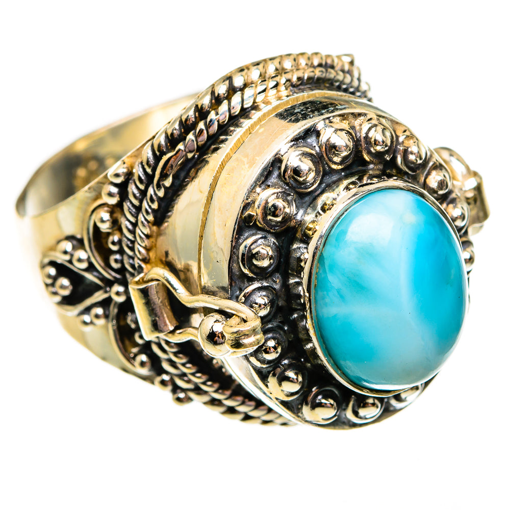 Larimar Rings handcrafted by Anasilvercos - RING78712
