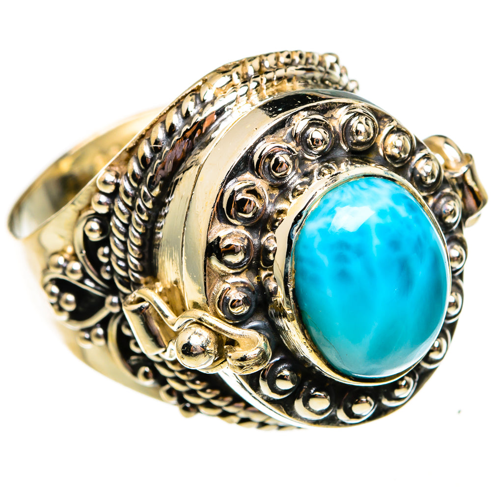 Larimar Rings handcrafted by Anasilvercos - RING78719