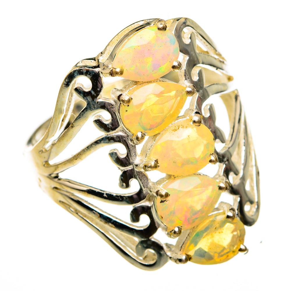 Ethiopian Opal Rings handcrafted by Anasilvercos - RING78720