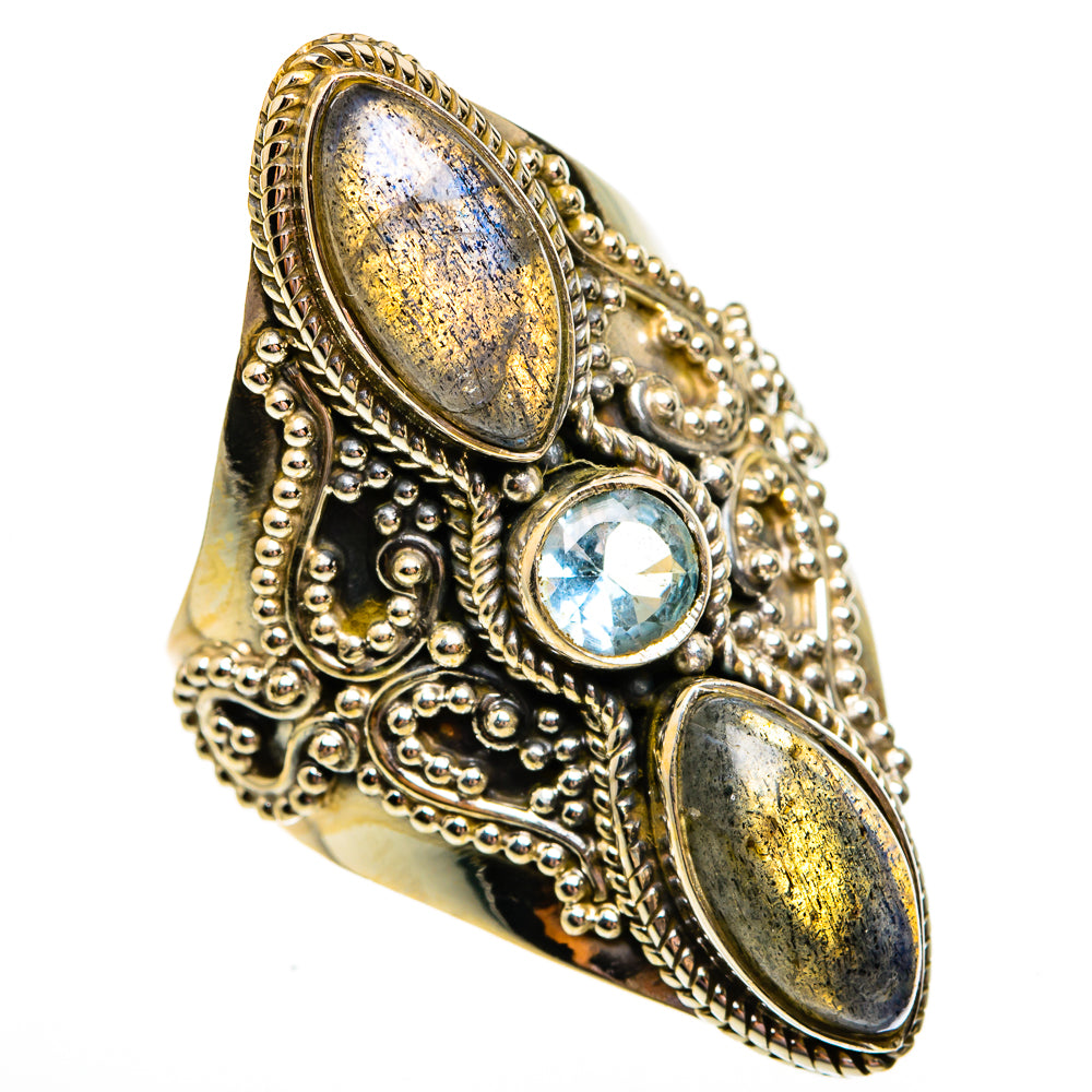 Labradorite Rings handcrafted by Anasilvercos - RING78723