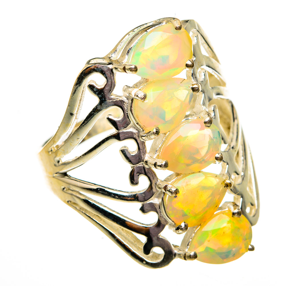 Ethiopian Opal Rings handcrafted by Anasilvercos - RING78726