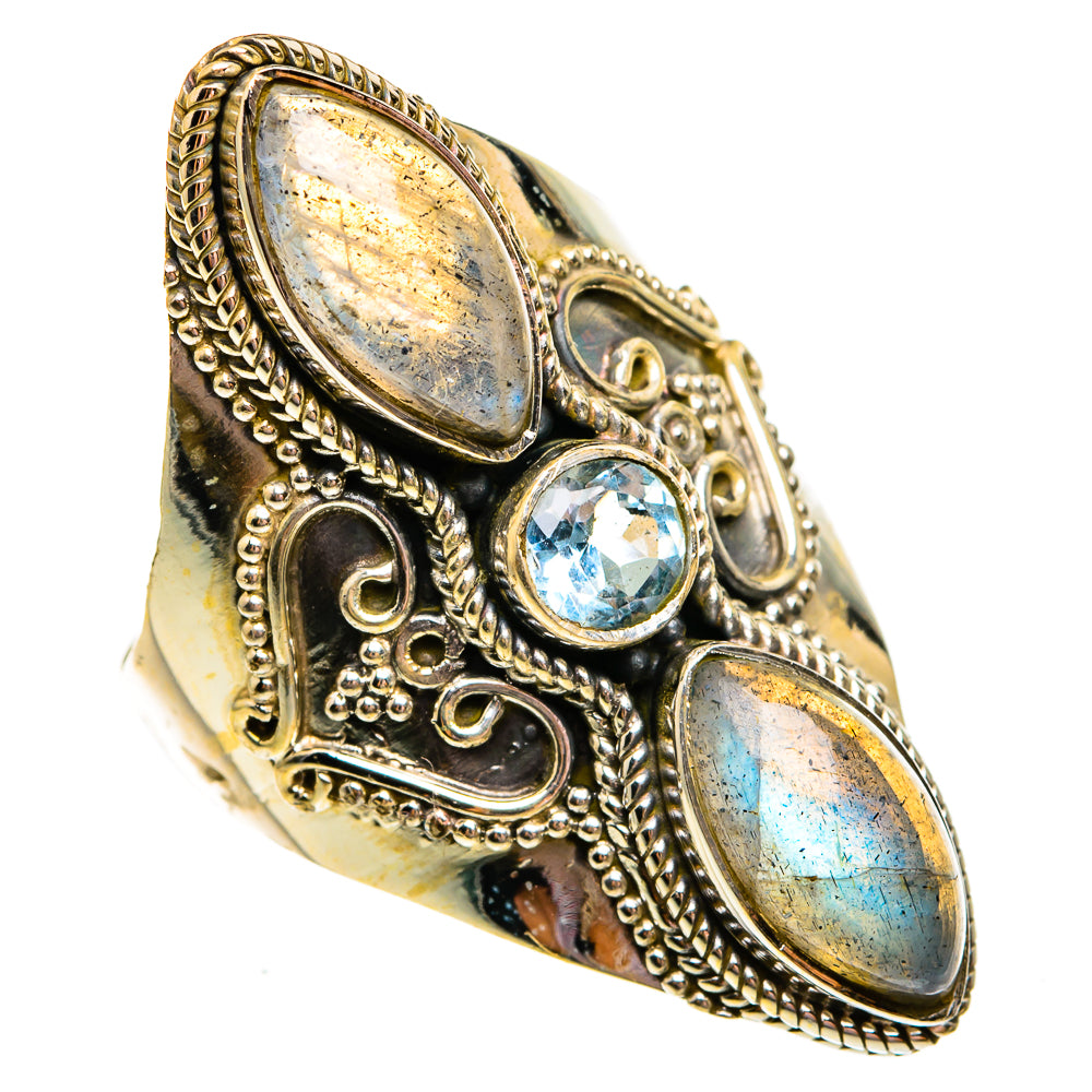 Labradorite Rings handcrafted by Anasilvercos - RING78727