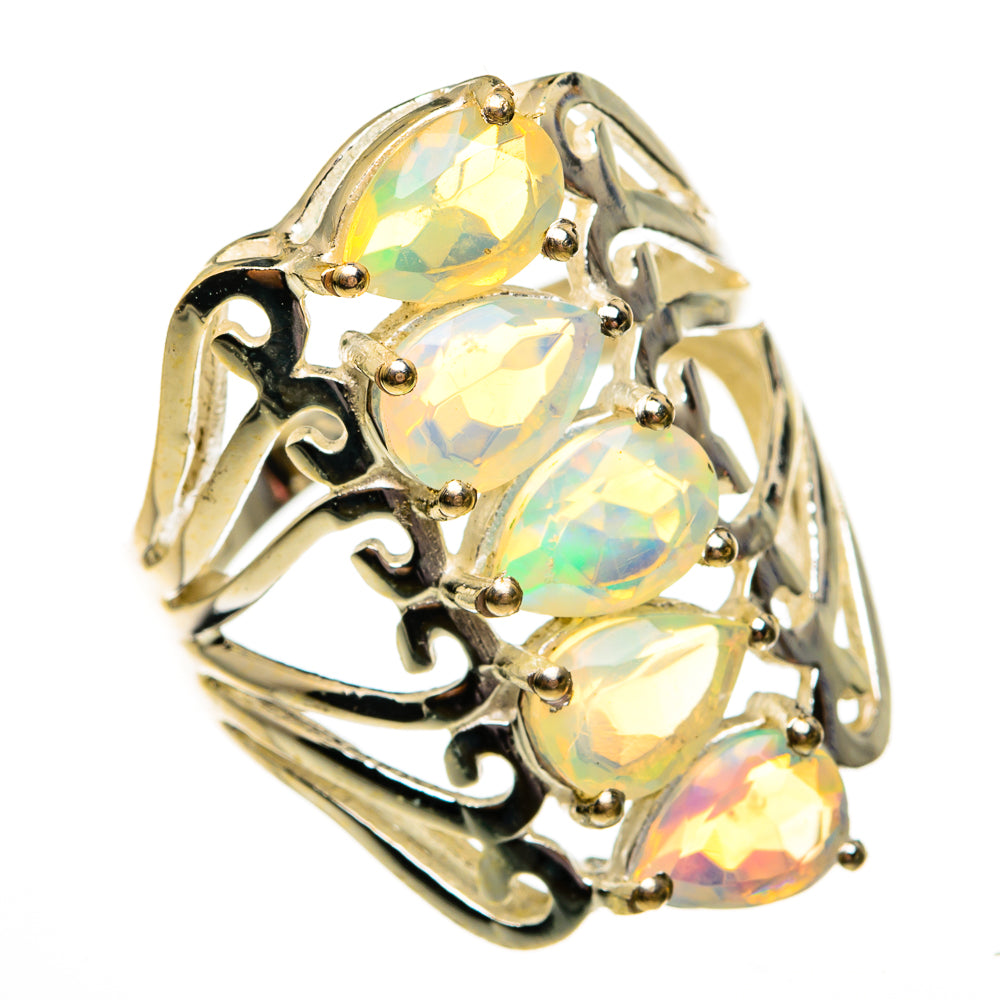 Ethiopian Opal Rings handcrafted by Anasilvercos - RING78730