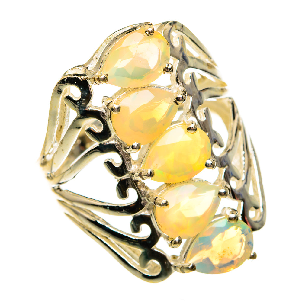 Ethiopian Opal Rings handcrafted by Anasilvercos - RING78738