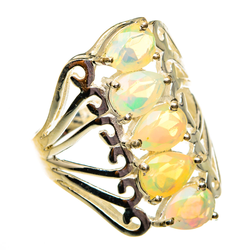 Ethiopian Opal Rings handcrafted by Anasilvercos - RING78742