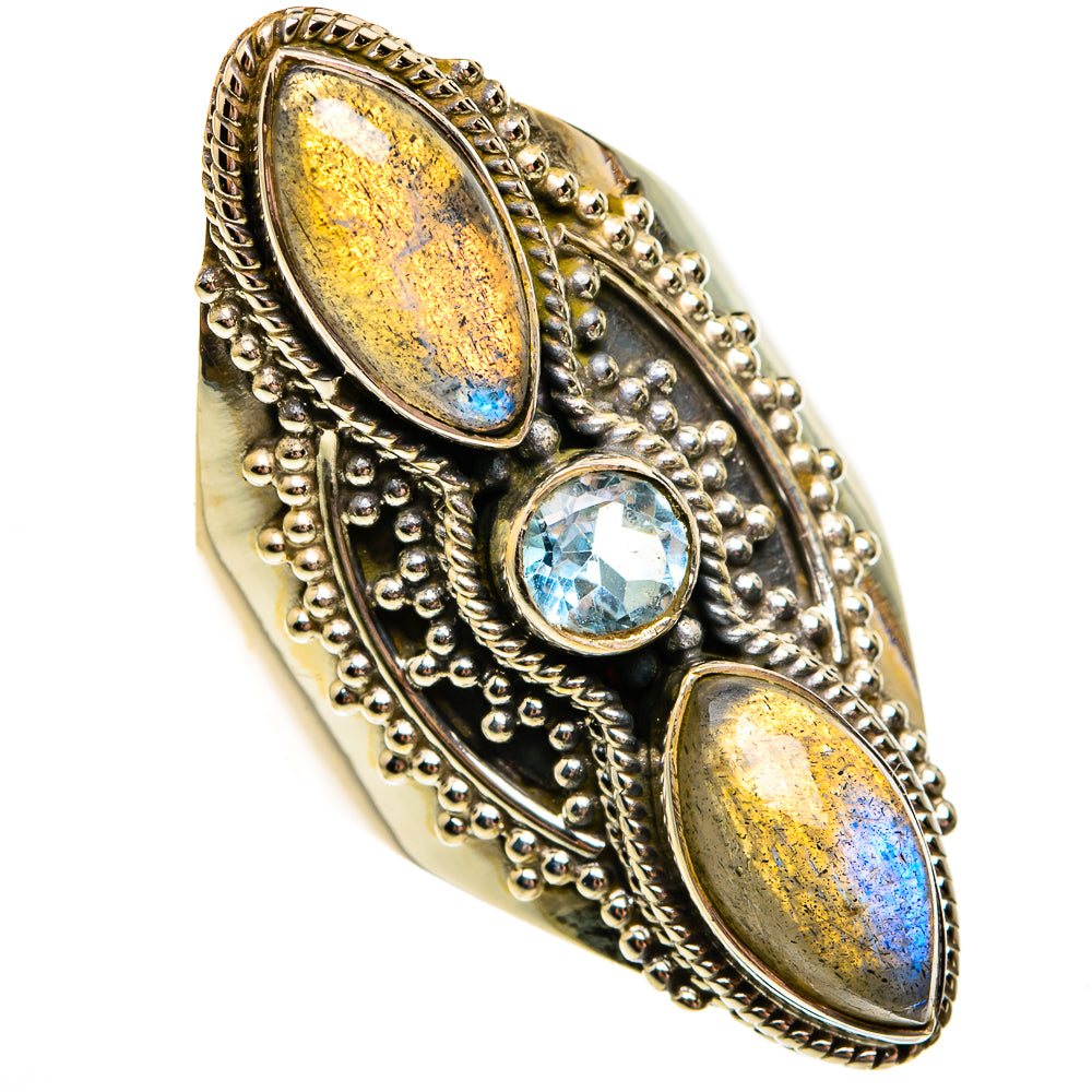 Labradorite Rings handcrafted by Anasilvercos - RING78745