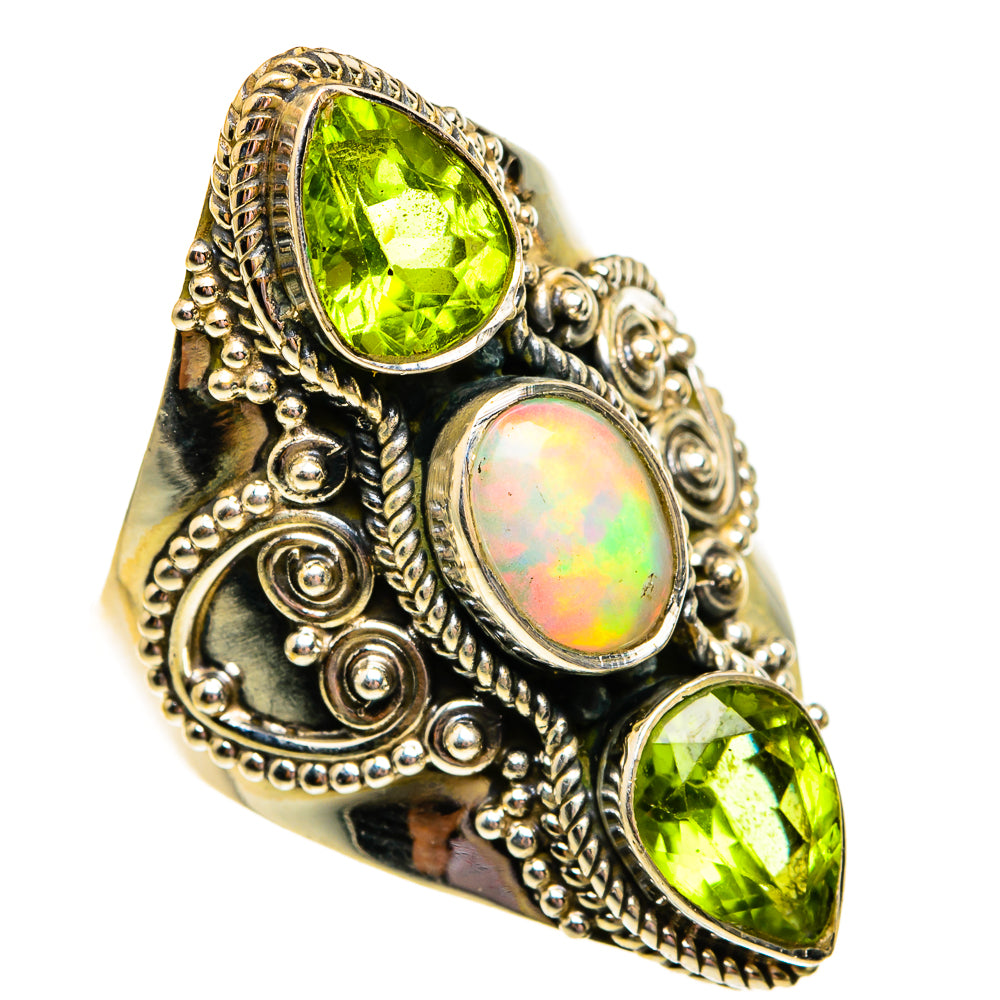Ethiopian Opal Rings handcrafted by Anasilvercos - RING78750