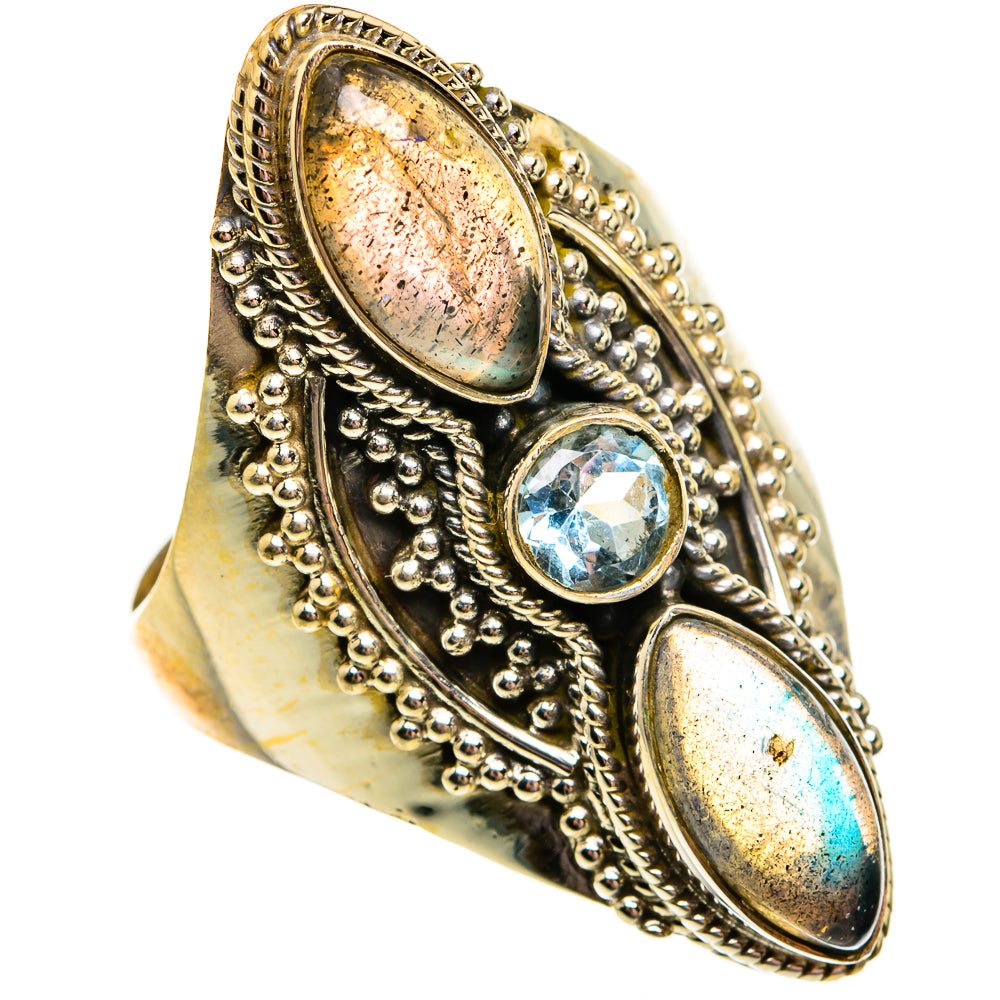 Labradorite Rings handcrafted by Anasilvercos - RING78764