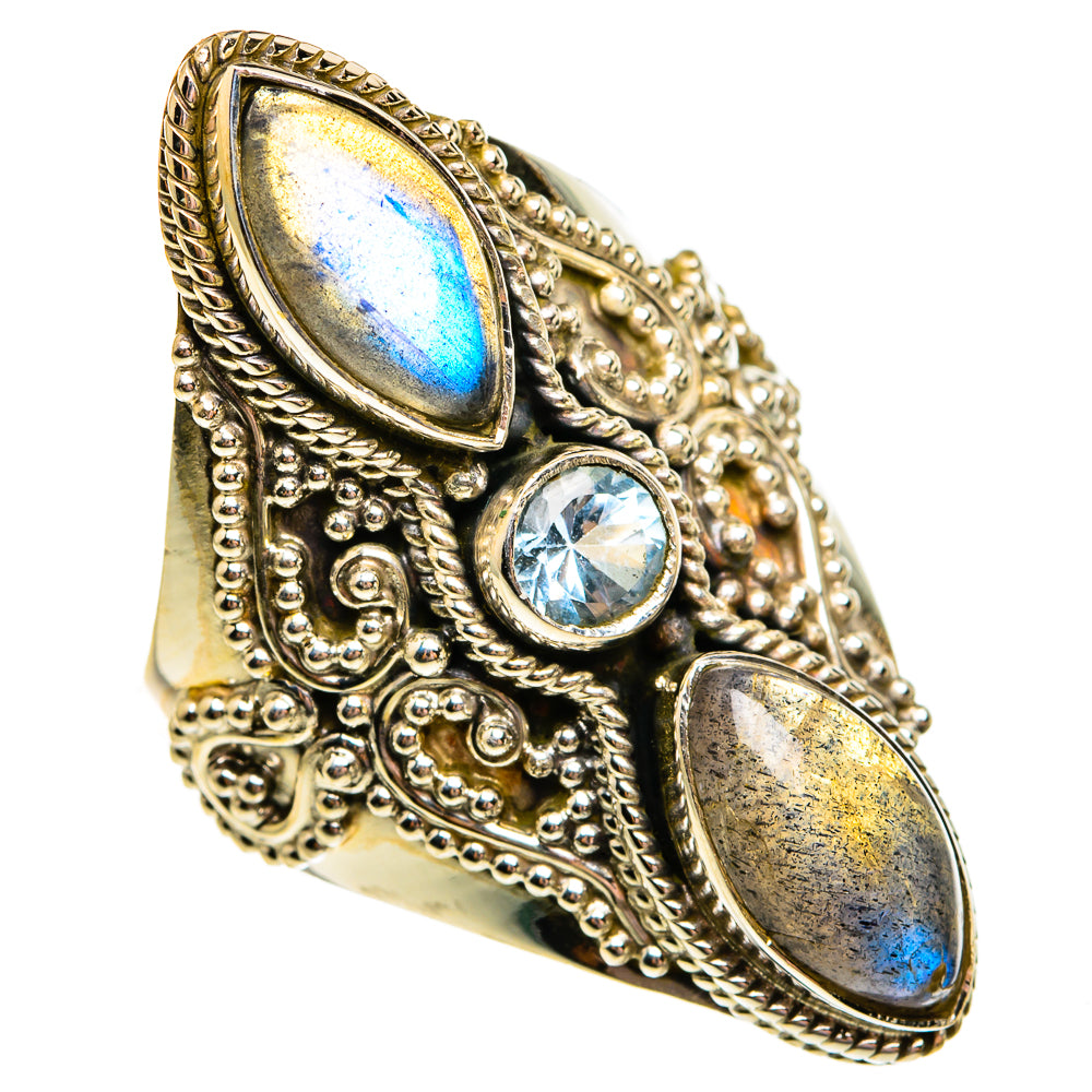 Labradorite Rings handcrafted by Anasilvercos - RING78765
