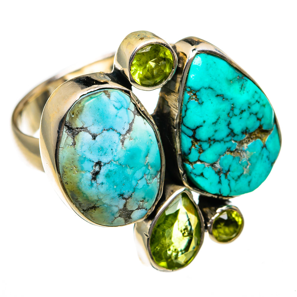 Tibetan Turquoise Rings handcrafted by Anasilvercos - RING78767