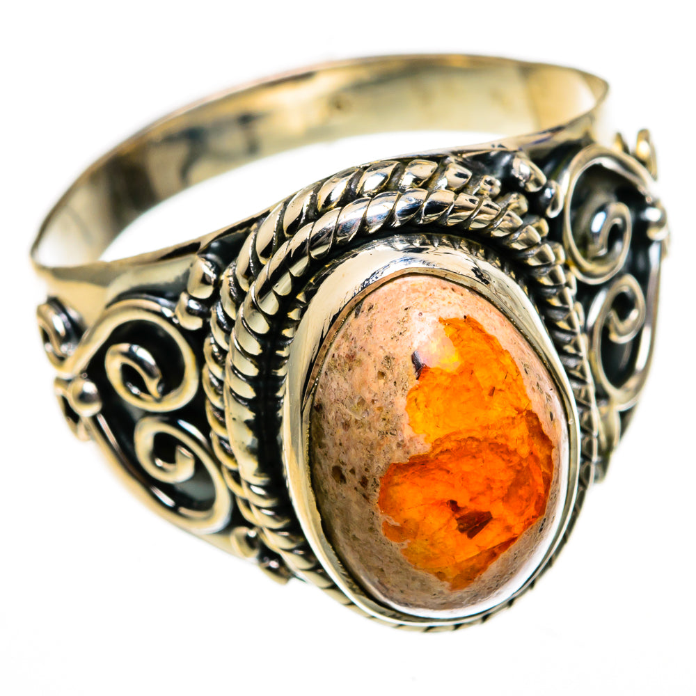Mexican Fire Opal Rings handcrafted by Anasilvercos - RING78794