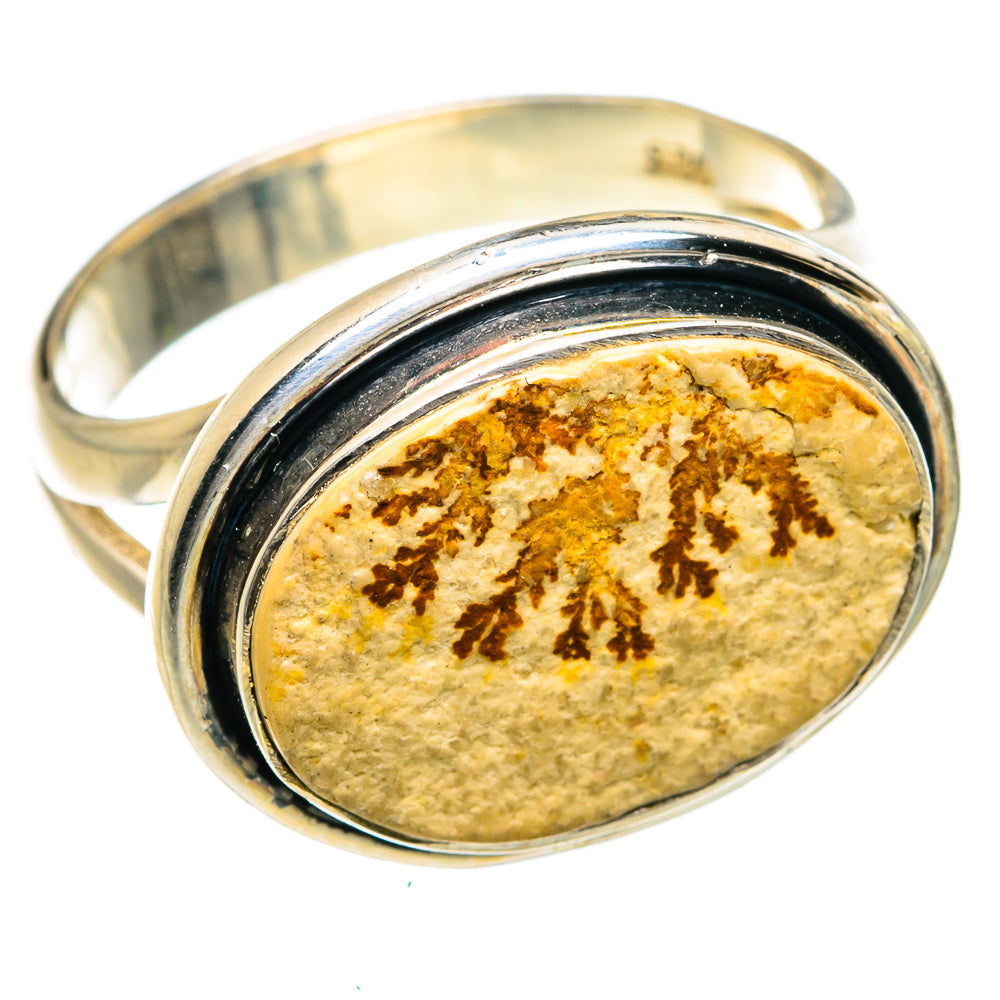 Germany Psilomelane Dendrite Rings handcrafted by Anasilvercos - RING78841