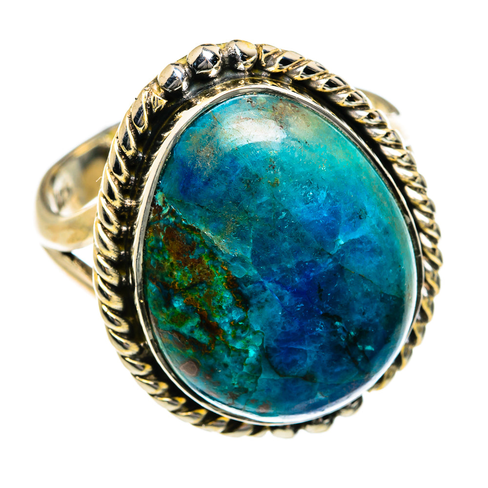 Chrysocolla Rings handcrafted by Anasilvercos - RING78865